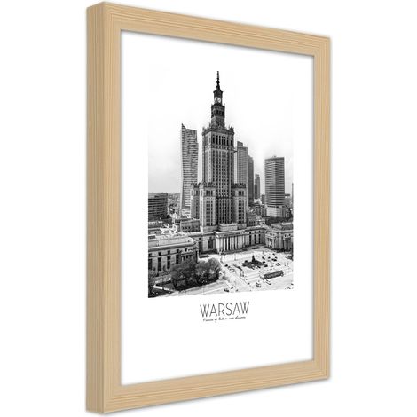 Quadro con cornice, Palazzo della Cultura di Varsavia - 40x60 (1/5)