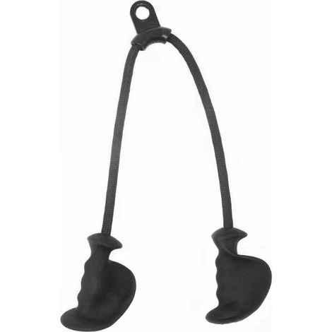 LYERCW - Corde de traction ergonomique pour triceps, corde à triceps LAT - Accessoires de machine à tracter, poignée en caoutchouc antidérapant pour exercices de triceps, entraînement musculaire - Équ (1/4)