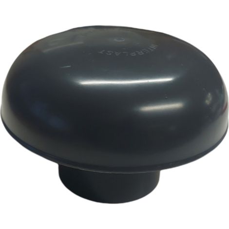 Chapeau de ventilation Ø 80 mm Ardoise avec Moustiquaire - jardiboutique