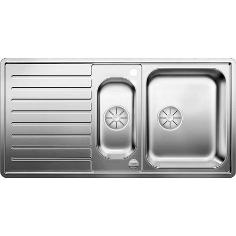 Blanco Classic Pro - Spüle, 100x51 cm, mit Ablaufsteuerung und Zubehör, InFino, Edelstahl 523665 (1/5)