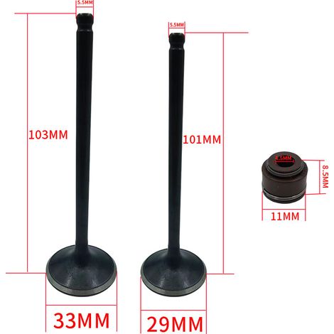 Valve stem seals for TRX400 motorcycles, compatible with Honda TRX400 EX, XR400R and Sportrax400
