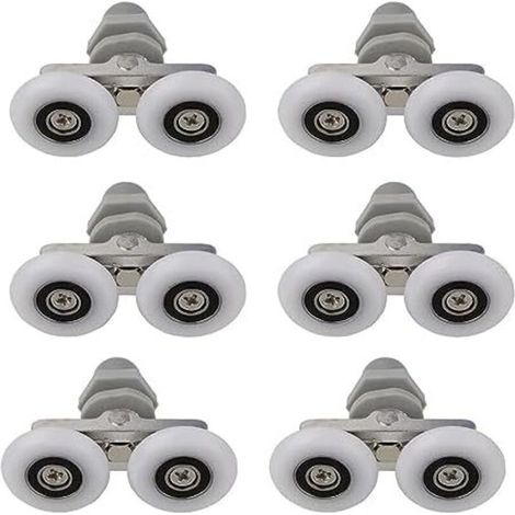 25mm Roulette Porte Douche, 4pcs Roulettes De Porte De Douche Coulissantes, Pour Trou De Verre De 10-14mm, Roulettes Pour Porte De Douche (1/4)