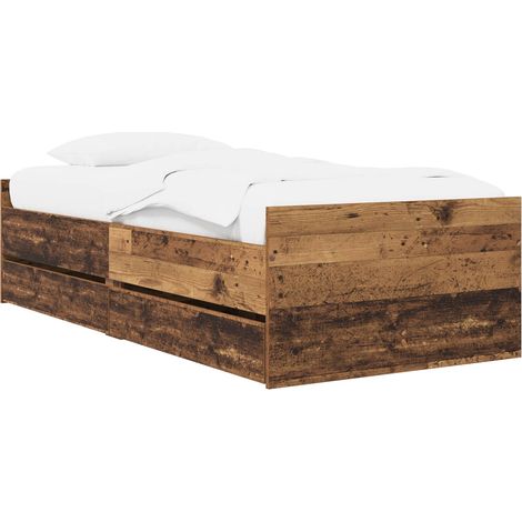 Cadre de lit Bois ancien Bois d'ingénierie vidaXL (1/5)