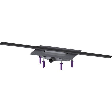 Kessel Duschrinne Linearis Infinity 60 Länge 1000mm DN 40 Megastop, Schwarz gebürstet (1/2)