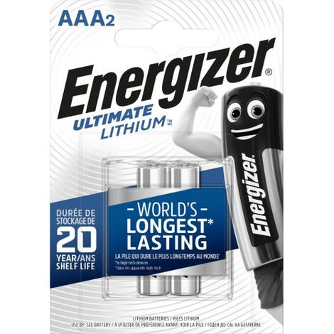 Energizer PILA AL LITIO ULTIMATE LITHIUM MINISTILO 1,5V 2 PZ. 12 CF