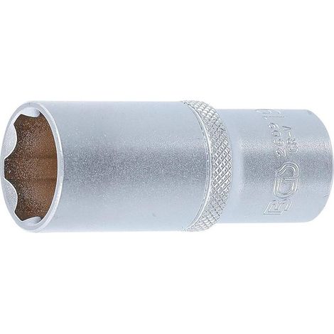 Douille pour Clé Super Lock Longue 10 mm (3/8) - 19 mm - Précision et Durabilité, Acier, Zones Difficiles - D-Work (1/5)