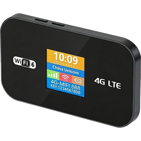 Routeur Wi-Fi mobile 4G LTE 6, écran couleur, point d'accès portable 300 Mbps, version eurasienne (1/5)