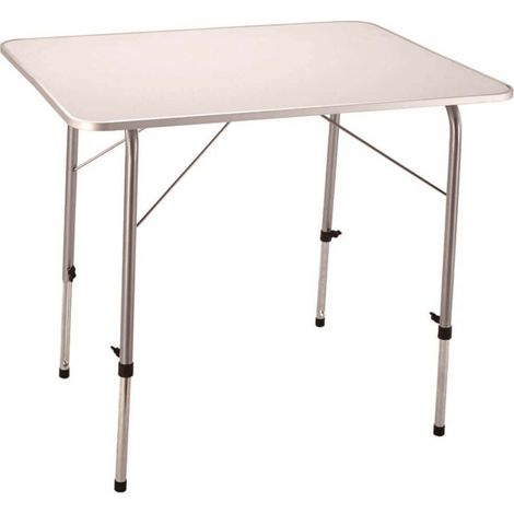 Tavolo pieghevole da spiaggia campeggio in acciaio 80x60 cm con altezza regolabile