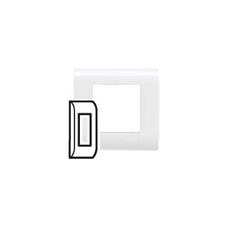 Legrand 075001 Plaque Ancien Mosaic - 1 Module - blanc (RAL 9010)