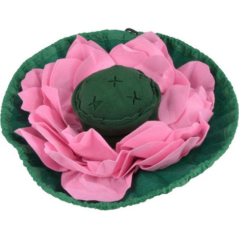 Tapis de fouille Lotus avec ventouse - Rose/Vert - D 45 x H 11 cm - Livraison gratuite (1/4)