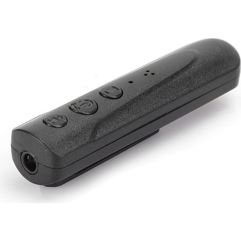 Récepteur Audio Bluetooth Voiture sans Fil, Adaptateur AUX pour Haut-parleur et Casque, Version 4.1, Fournitures en Noir