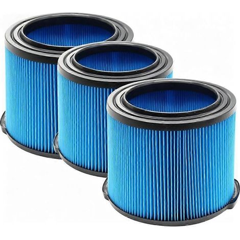 Packung mit 3 Ersatzfiltern für den Werkstattsauger VF3500, 4 Gallonen (15 Liter) Fassungsvermögen, 3-lagige Nass-/Trockenfilter für Ridgid-Staubsauger von 3 bis 4,5 Gallonen (11 bis 17 Liter). (1/5)