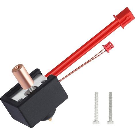 Blocco riscaldante di ricambio per estrusore Ender 3 S1 Sprite, aggiornamento della rottura termica in titanio, ugello in rame placcato ad alta temperatura 300 ℃ per stampanti 3D Ender 3 S1 Plus (1/5)