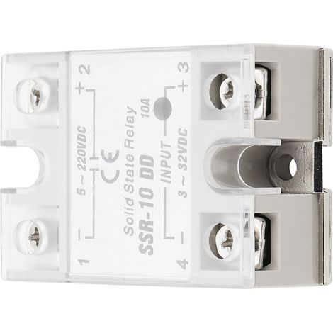 Relais à semi-conducteurs SSR-10 DD 10A 5-220VDC pour automatisation industrielle (1/5)