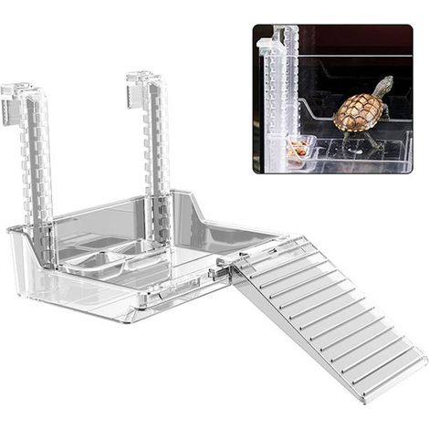 Plate-forme de bain de soleil pour tortues - Plate-forme de bain de soleil pour reptiles - Plate-forme de bain de 5 13, 13.9, 18.5 (1/5)