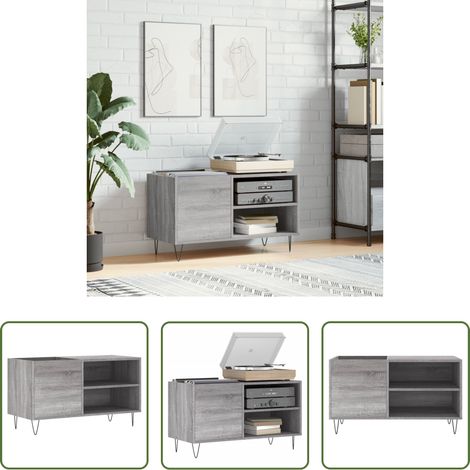 vidaXL Holzwerkstoff - Plattenschrank Grau Sonoma 85x38x48 cm Holzwerkstoff (1/5)