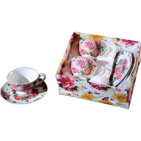 Tazze da caffè con fiori (1/2)
