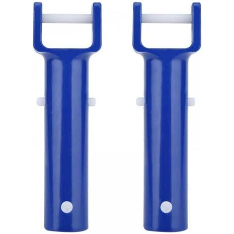 2 pièce V - clip Blue Swimming Pool V shape clip outil de nettoyage de piscine accessoires (1/5)