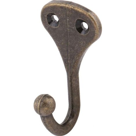 Metall Antik Stil Ball End Einzelhaken Mantel Schal Tasche Aufhänger Schlüsselanhänger Halter (1/4)