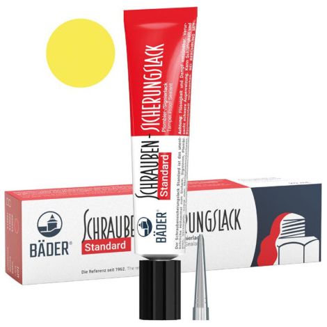 Vernis de sécurité pour vis Standard 20 ml tube jaune (Par 12) (1/4)