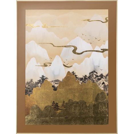 Abstraktes Landschaftsgemälde mit Rahmen PS 110X4X145 Cm (1/5)