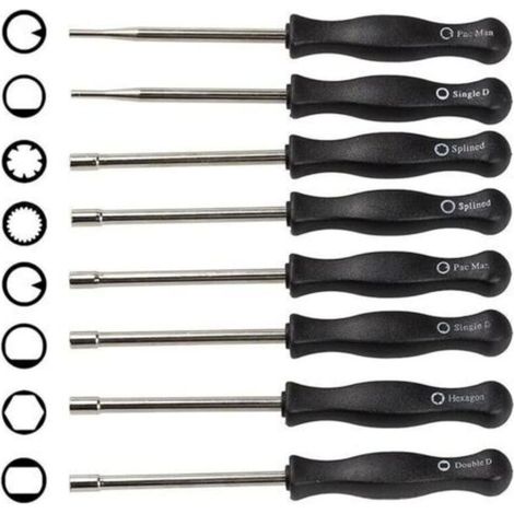 8PCS Tournevis de Carburateur Différents, Ensemble d'Outils de Réglage du Carburateur Réglage du Carburateur pour Moteurs 2 Temps (1/4)