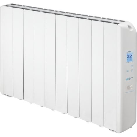 FARHO Eco Green Wifi Ultra Radiateur Électrique 1670W à 10 Éléments en Aluminium Injecté, Fluide Farhoil, Thermostat Programmable, WiFi Intégré