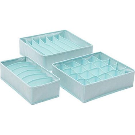 3-teilige Trennwand für Kleiderschubladen – faltbarer Kleiderschrank-Organizer – Unterwäsche-Aufbewahrungsboxen F (1/5)