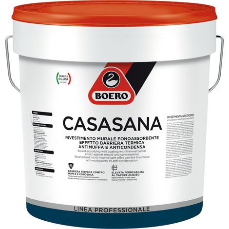 BOERO CASASANA 14 Litri pittura idropittura bianca termoisolante antimuffa anticondensa
