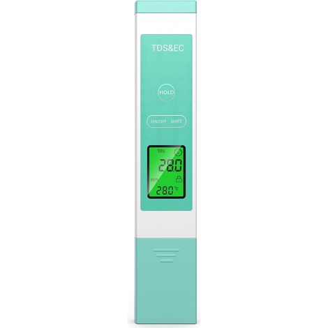 Forever Speed Testeur pH Piscine 4 en 1, pH Metre Électronique pH/TDS/EC/Température [Rappel Emoji] TDS Meter EC Meter pour Piscines, Eau potable, Aquariums, SPA (1/5)