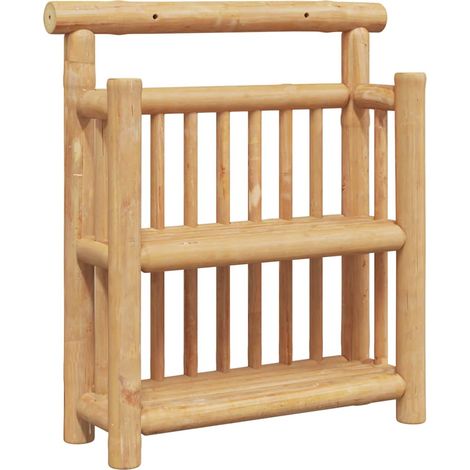 Étagère murale Étagère flottante avec étagère Naturel 40 x 13 x 44 cm Bambou (1/5)