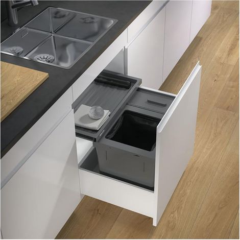 Naber X-LINE 600/M7 mit Basic Schublade, Abfallsammler für vorhandene Auszüge, anthrazit (1/2)