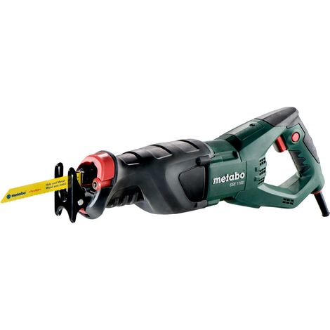 Scie sabre Metabo SSE 1100 – Puissance 1100W – Butée de profondeur réglable – Moteur puissant pour coupes rapides (1/10)