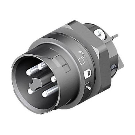 Wieland  46.052.5053.1 Connettore circolare Spina Serie (connettore circolare): RST® MINI Tot poli: 4 + PE 1 pz.