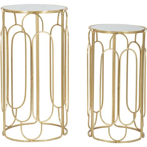 Ensemble de 2 supports à plantes Arty ronds, Ø 36,5 x 70 cm - 31 x 60 cm (1/5)