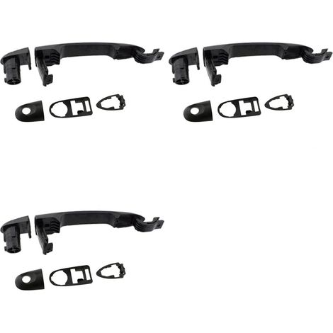 Adecuado para 3 manijas de puerta exteriores (delantera, trasera, izquierda, derecha, tipo T). Compatible con Kangoo Express 2008-2017. 7701478188 (1/4)