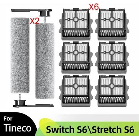 Pour Tineco Floor One pour Switch S6/Stretch S6 Pièces Aspirateur Sec et Humide Brosse à Rouleau Filtres HEPA Accessoires (1/5)