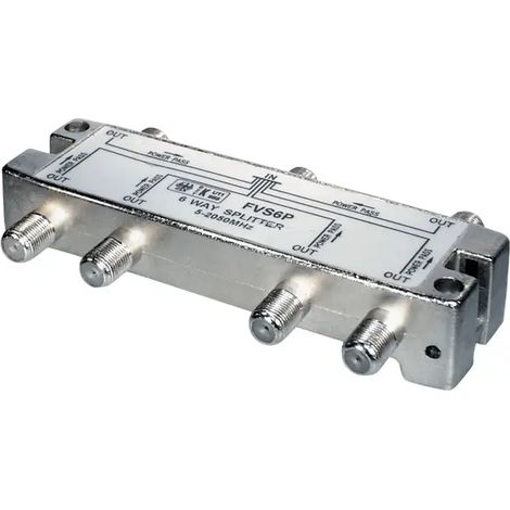 splitter derivatore sat tv 5-2400 mhz digitale terrestre 1 pezzo 1 ingresso 6 uscite (1/6)
