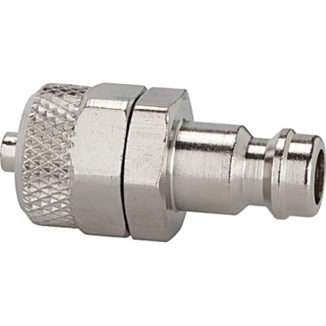 Riegler Nippel für Kupplungen NW 5, Messing vernickelt, für Schlauch 8x6