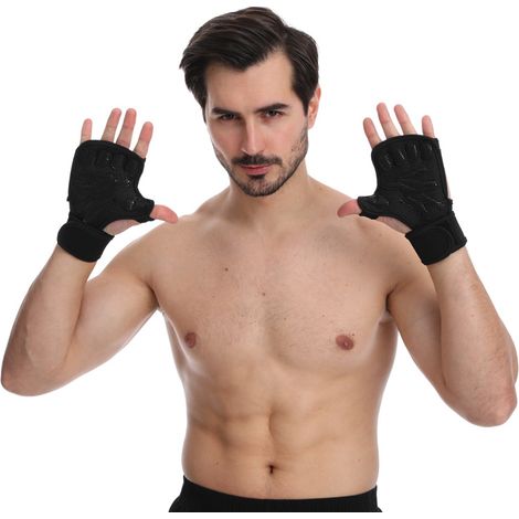 Paar schwarze Trainingsanzüge für CrossFit, Muskulatur (1/5)