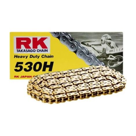 CADENA DE TRANSMISIÓN RK 530H-120 CON CLIP (CL) INCLUIDO COLOR ESTÁNDAR (CAPACIDAD: HASTA 400 CCM) (34,3 KN)