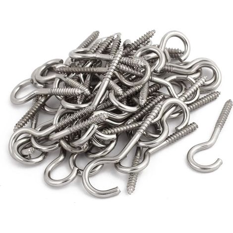 50 pièces 5mm Ø Gewinde Edelstahl Schraube Auge (1/2)