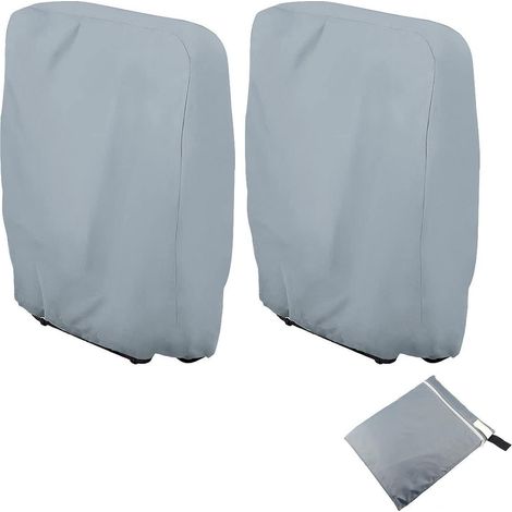 2er Set Gartenstuhl Schutzhülle 110x71cm, Oxford, wasserdicht, winddicht, UV-Schutz (1/5)