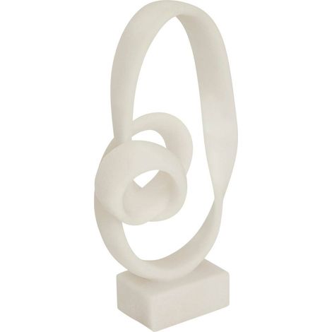 Decorazione da tavolo louan bianco 25,5x13cm - Atmosphera créateur d'intérieur