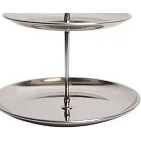 Étagère de bureau en acier inoxydable pour bijoux, clés, rouges à lèvres et petits objets étagère de rangement multifonctionnelle à double niveau sur pied. (1/5)