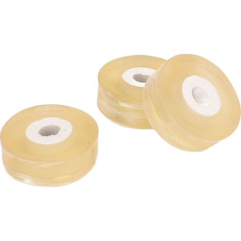 Lot de 3 rubans de greffage professionnels extensibles et auto-adhésifs pour la réparation des bourgeons de plantes, adaptés aux arbres fruitiers et à fleurs (jaune). (1/5)