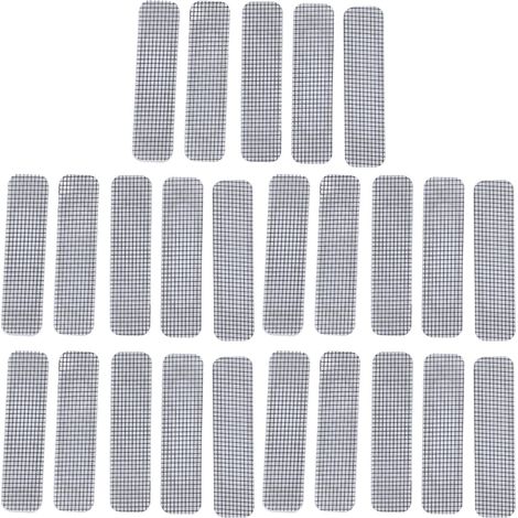 20 pièces patchs de réparation pour moustiquaire en acier inoxydable, ruban adhésif auto-collant pour fenêtre et porte, idéal pour trous et déchirures (1/5)
