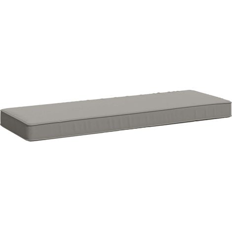Coussin de banc 1 pièce VUGHT 100 % polyester Gris vidaXL