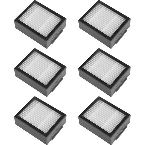 Pack de 6 Accessoires de Remplacement pour i7+ E5 E6 I3, 6 Pièces Filtres de Remplacement HEPA pour, Pièces de Rechange pour Extracteur de Poussière (1/5)
