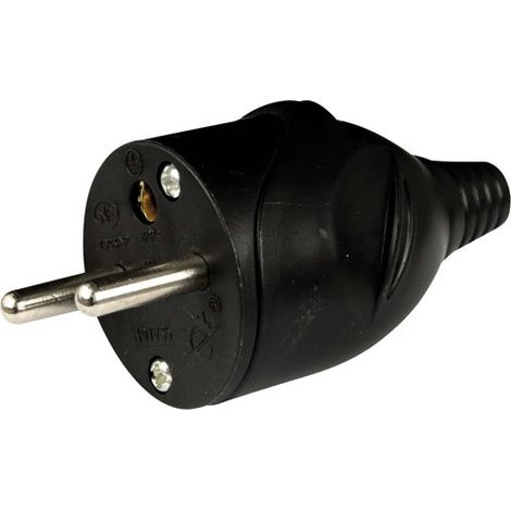Scheda Maschio Destra 16A Nero Sfuso - Hbf